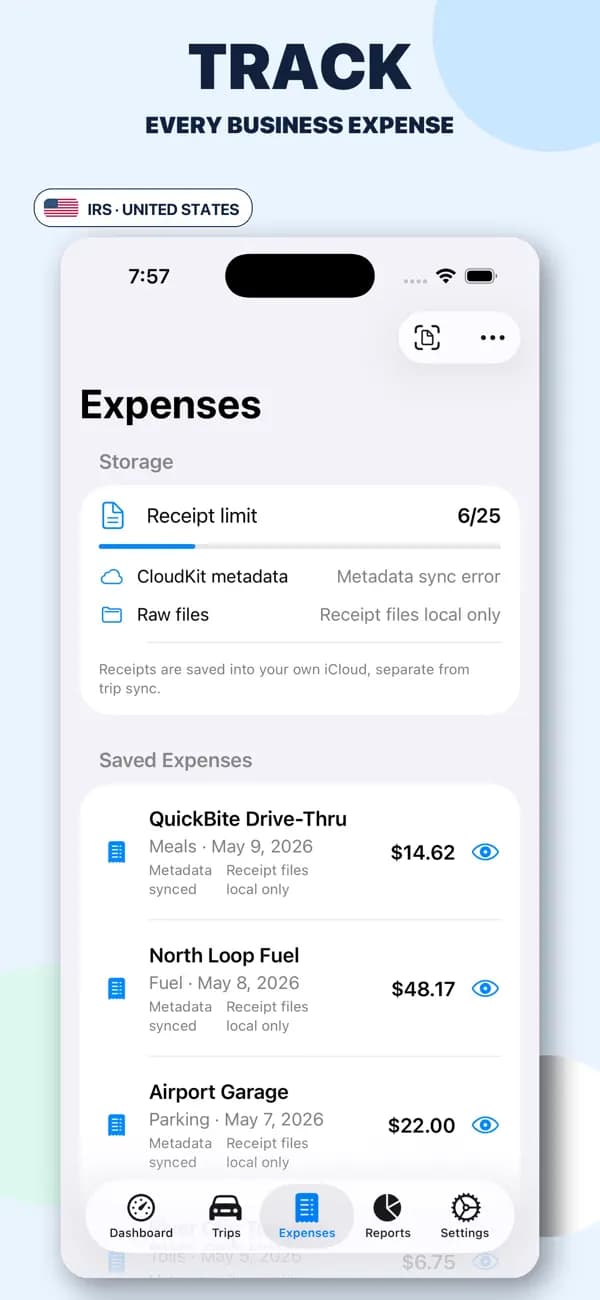 Receipts & Expenses